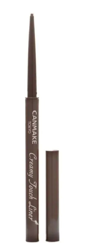 Canmake Creamy Touch Liner 02 Medium Brown 0.08g - Japanese Eyeliners Products - YOYO JAPAN