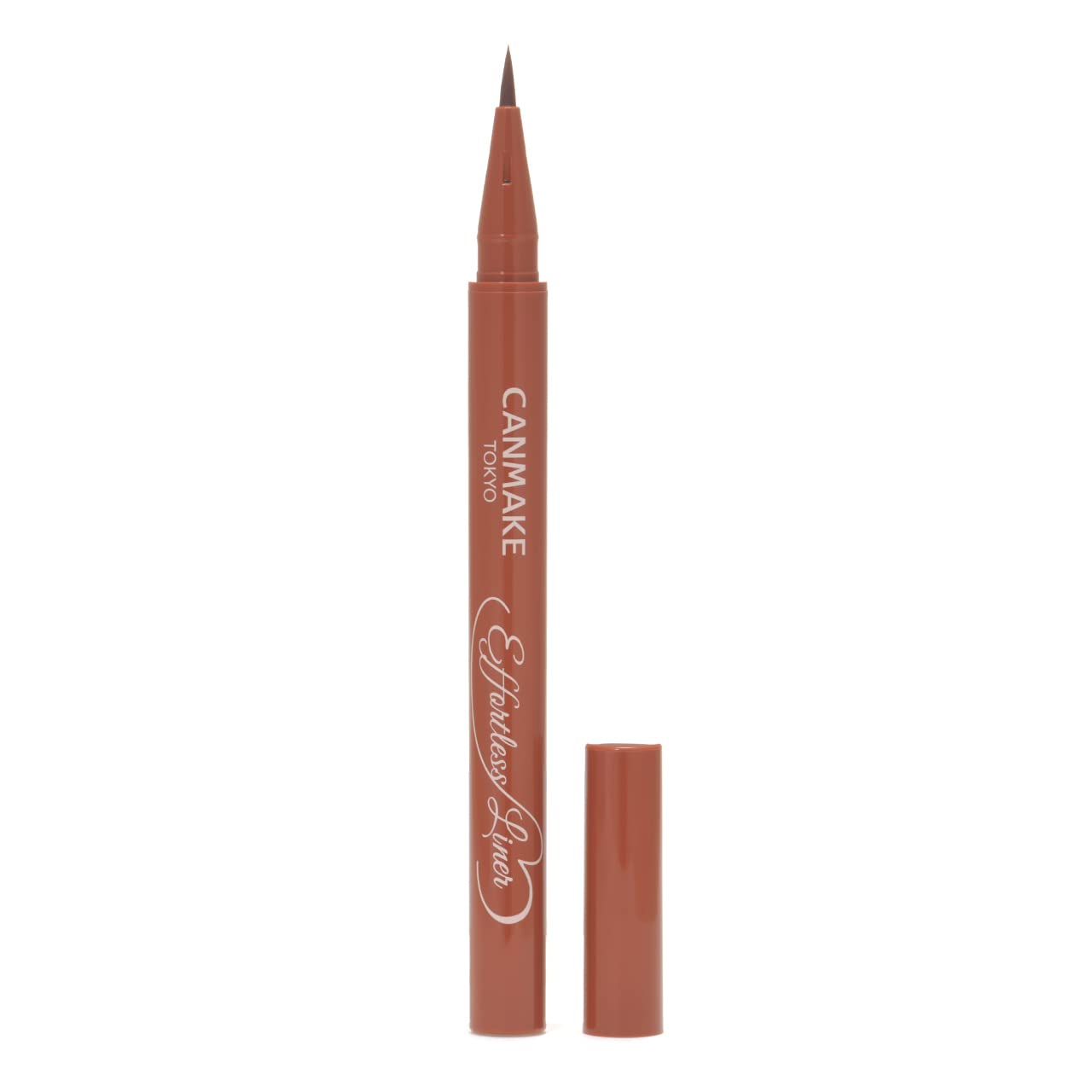 Canmake Effortless Liquid Eyeliner 01 Fringe Terracotta Orange Brown 0.63ml