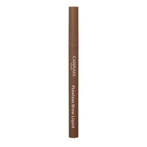 Canmake Flawless Brow Liquid 01 Walnut Brown 0.5ml Matte Brown Charcoal Powder