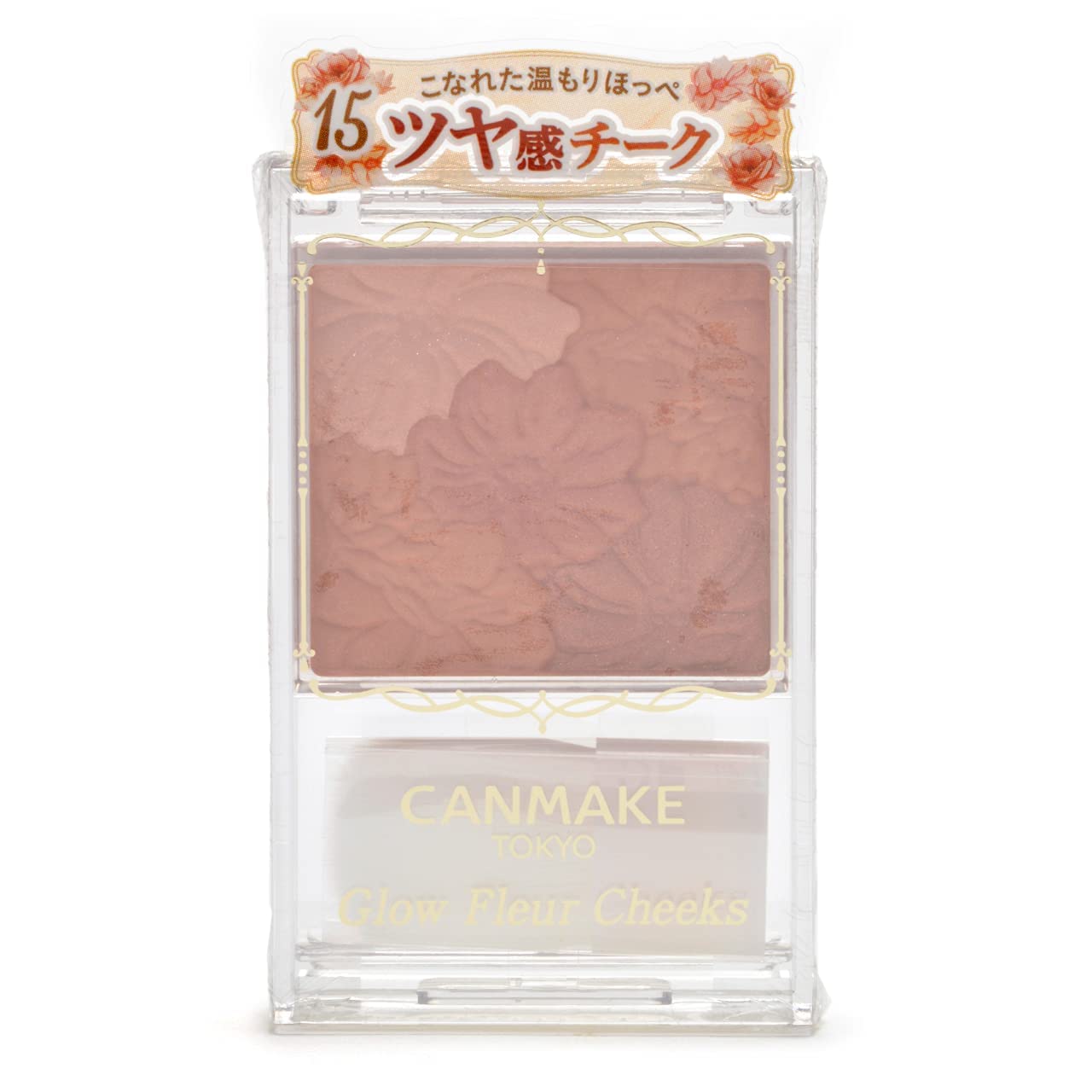 Canmake Glow Fleur Cheeks 15 - Copper Orange Gloss Cheek Powder