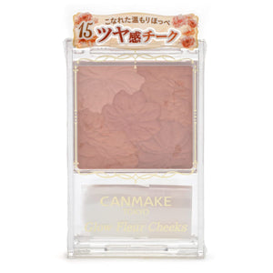 Canmake Glow Fleur Cheeks 15 - Copper Orange Gloss Cheek Powder