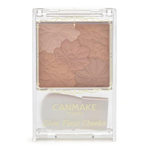 Canmake Glow Fleur Cheeks 15 - Copper Orange Gloss Cheek Powder