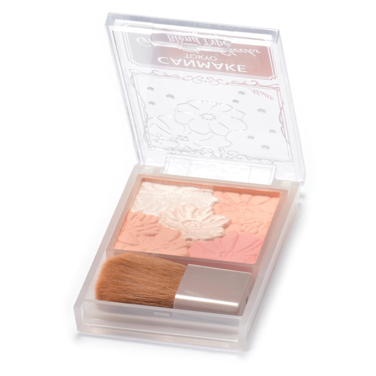 Canmake Glow Fleur Cheeks Blend Type B01 Cotton Coral - Japanese Sheer Blush - Matte Blush