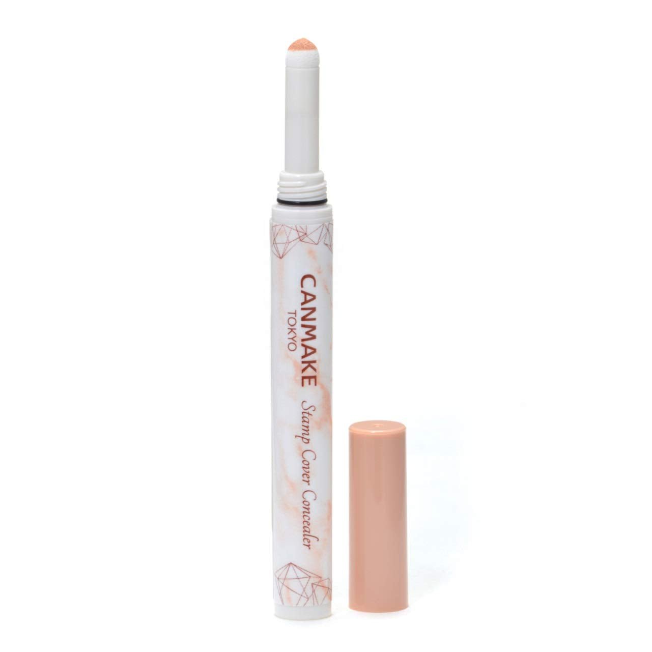 Canmake Light Beige Stamp Cover Concealer 01 0.4g - Natural Skin Tone Solution