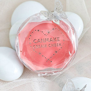 Canmake Love Peach Cream Cheek Blush - Compact 2.3G Makeup