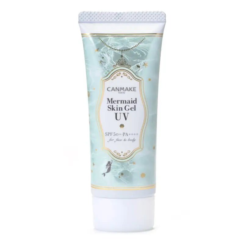 Canmake Mermaid Skin Gel Uv SPF50+/PA++++ C01 Cica Mint - Japanese Makeup Base - Sunscreen Brands - YOYO JAPAN