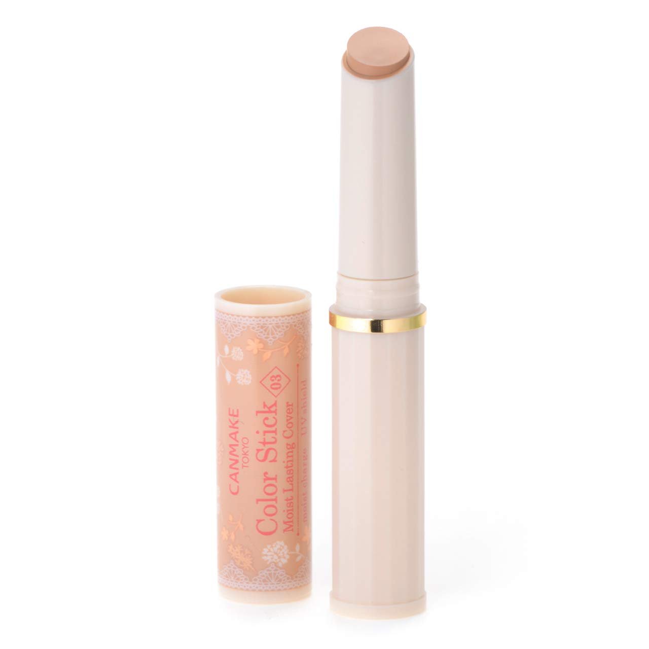 Canmake Moist Lasting Cover Color Stick 03 Beige Ocher 2.4g Long - lasting