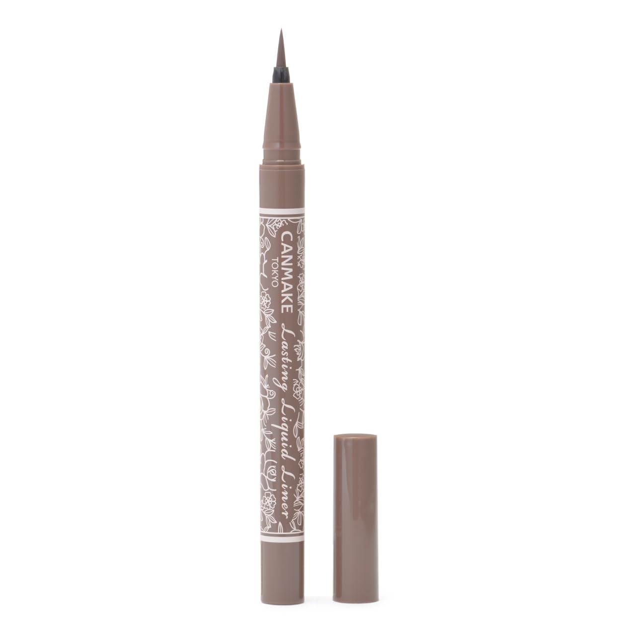 Canmake Quick Dry Taupe Greige 0.5ml Lasting Liquid Eyeliner with Extra Fine Brush