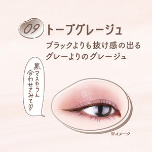 Canmake Quick Dry Taupe Greige 0.5ml Lasting Liquid Eyeliner with Extra Fine Brush