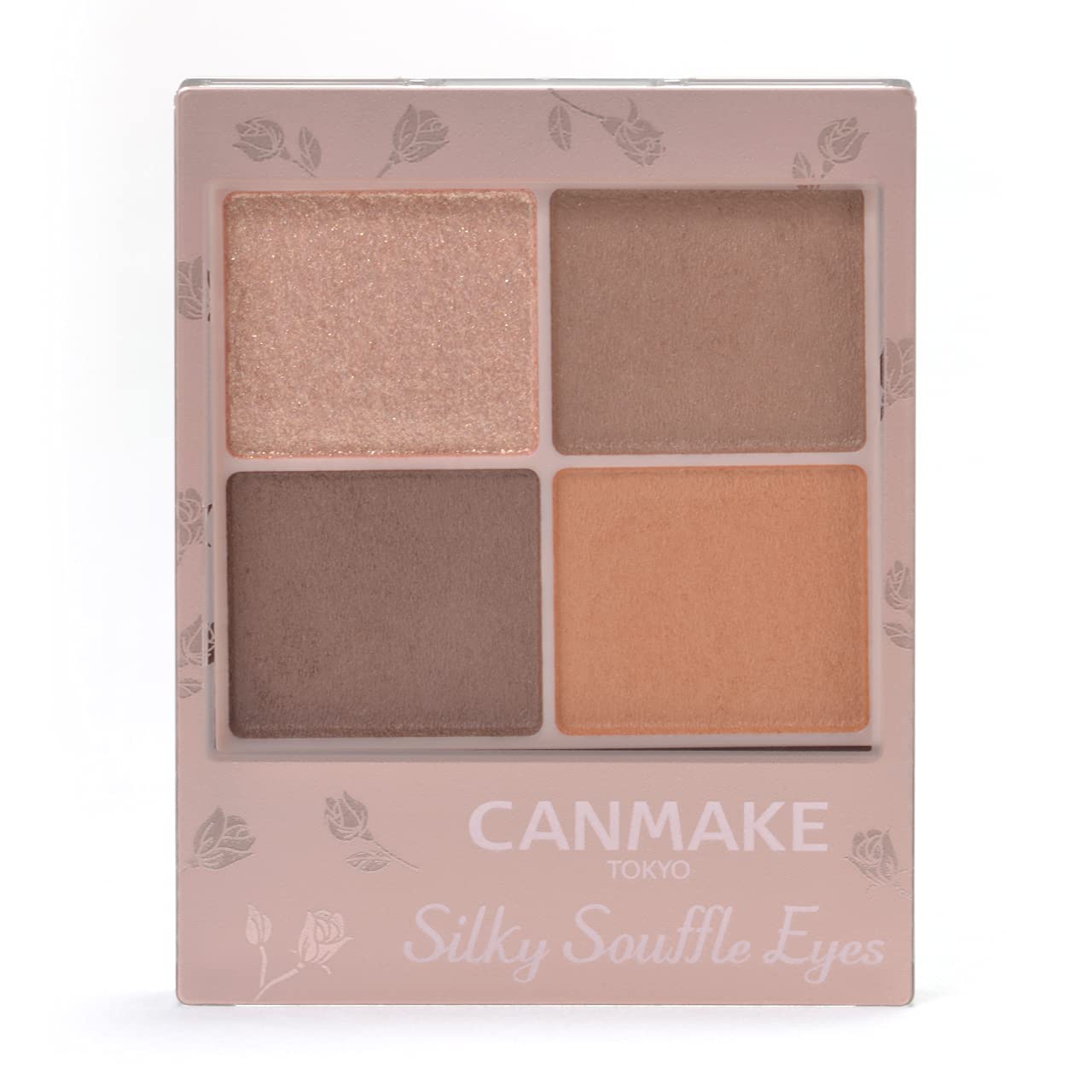 Canmake Silky Souffle Eyes (Matte Type) M01 Sienna Wood Eyeshadow Matte Eyeshadow 4 Color Eyeshadow