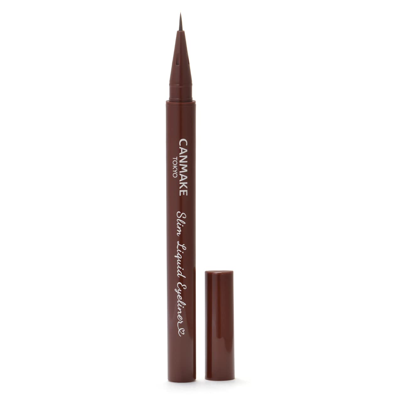 Canmake Slim Liquid Eyeliner in 02 Brown Long - Lasting Eye Makeup by Canmake