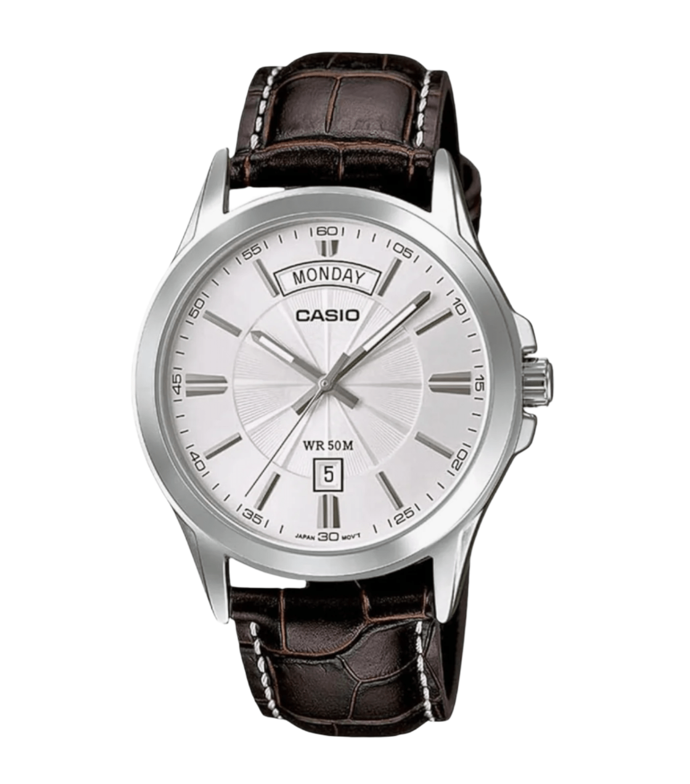 CASIO Analog Quartz Men's Watch MTP - 1381L - 7AV, Dark Brown