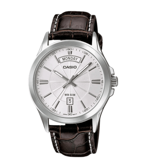 CASIO Analog Quartz Men's Watch MTP - 1381L - 7AV, Dark Brown