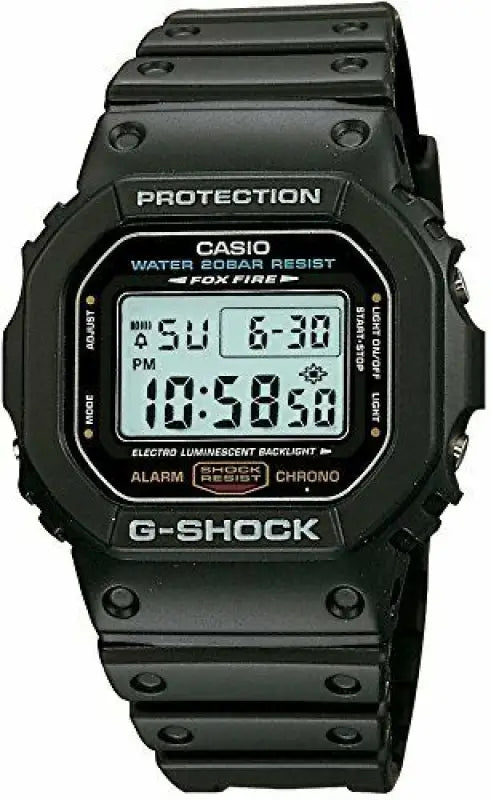 Casio G - shock Watch Dw - 5600e - 1 First Type Fox Fire Standard Basic - Wrist