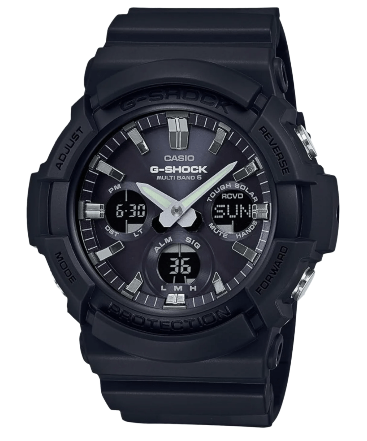Casio] G - Shock Watch, Radio Solar GAW - 100B - 1AJF Men's Black