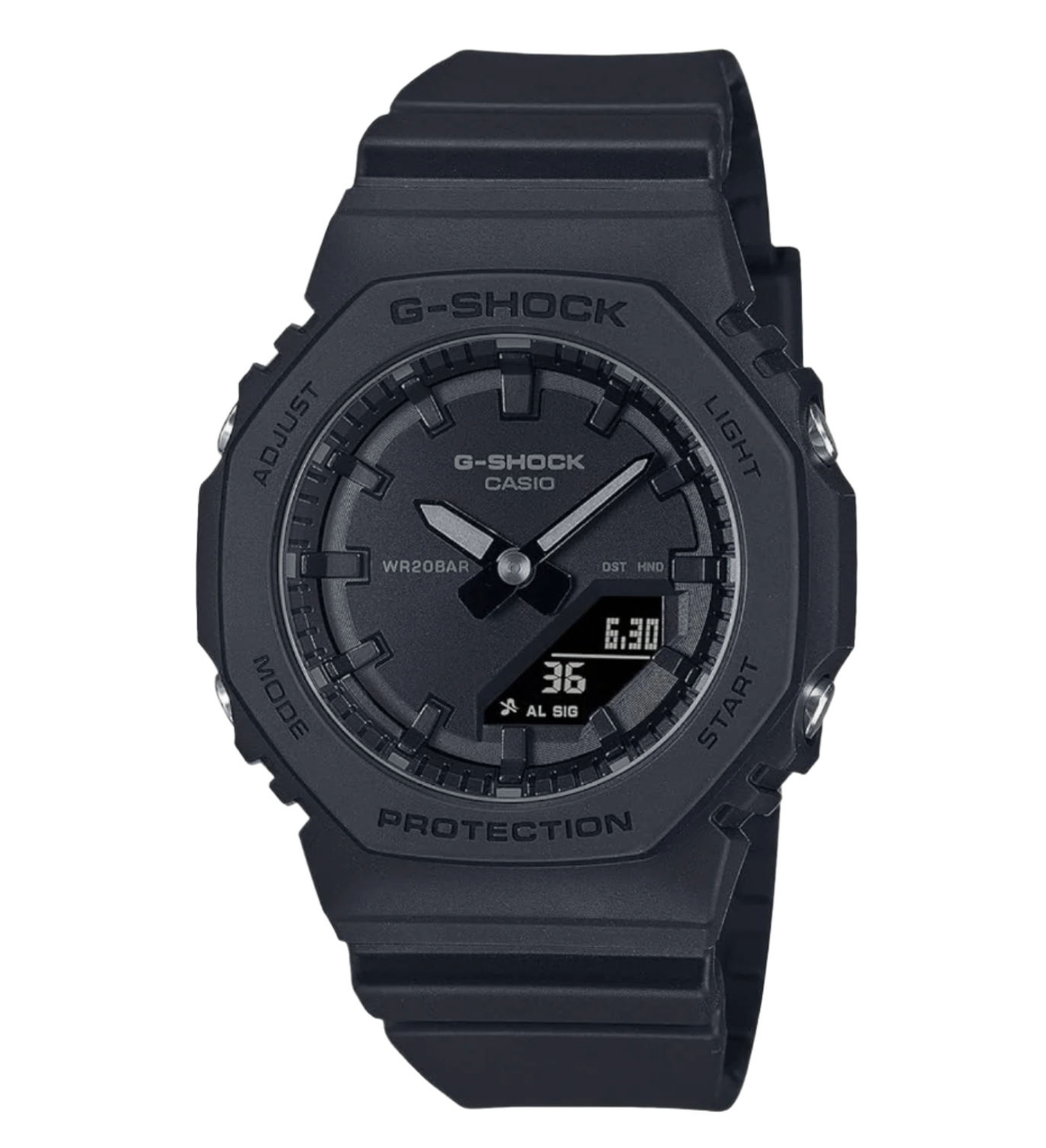 Casio GMA - P2100 Wristwatch, Minimal Size, One Tone, Black