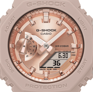 Casio GMA - S2100MD - 4AJF Watch Unisex Pink Beige Pink Gold
