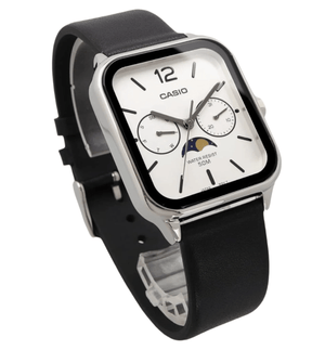 Casio MTP - M3 Series Standard Moon Phase Analog Men's Watch, Silver