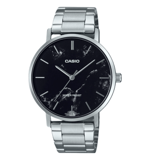 Casio Series Quartz Men's Watch, Black Marble MTP - VT01DM - 1A