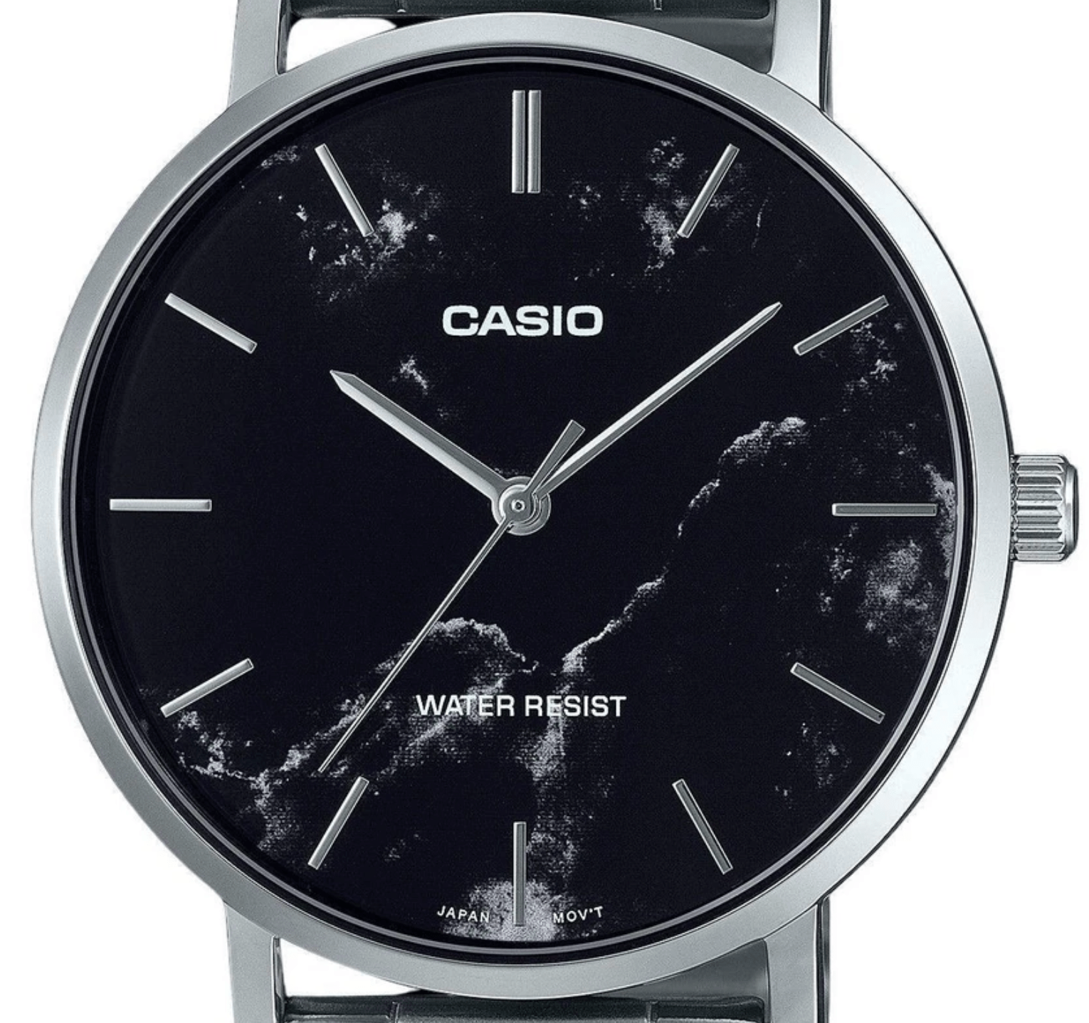 Casio Series Quartz Men's Watch, Black Marble MTP - VT01DM - 1A