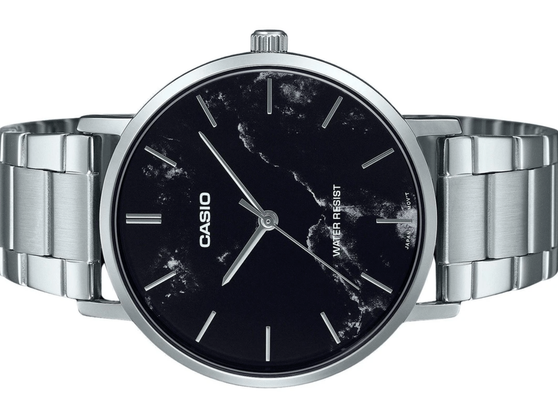 Casio Series Quartz Men's Watch, Black Marble MTP - VT01DM - 1A