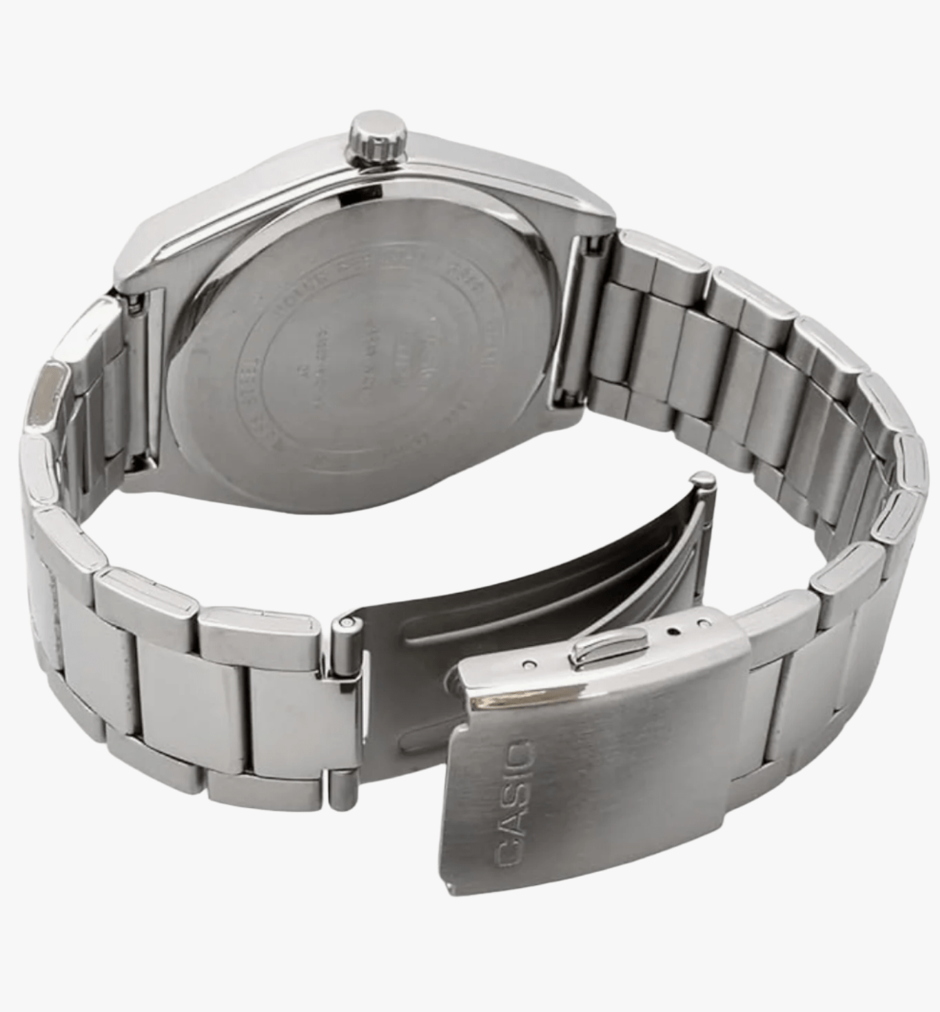 CASIO Standard Moon Phase Analog Men's Watch MTP - M300D - 1AV Metal Band Black Overseas Model