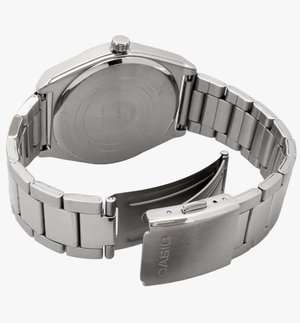 CASIO Standard Moon Phase Analog Men's Watch MTP - M300D - 1AV Metal Band Black Overseas Model