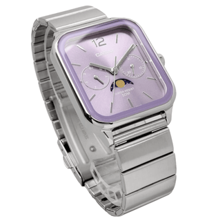 CASIO Standard Moon Phase Analog Men's Watch MTP - M305D - 6AV Metal Band Lilac Overseas Model