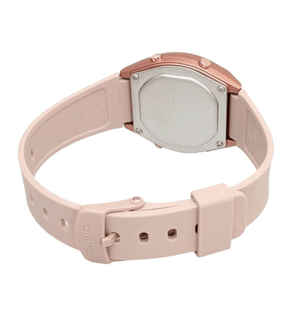 Casio Standard Standard Digital LW 204 Digital Watch for Women, Kids, Girls, beige/rose