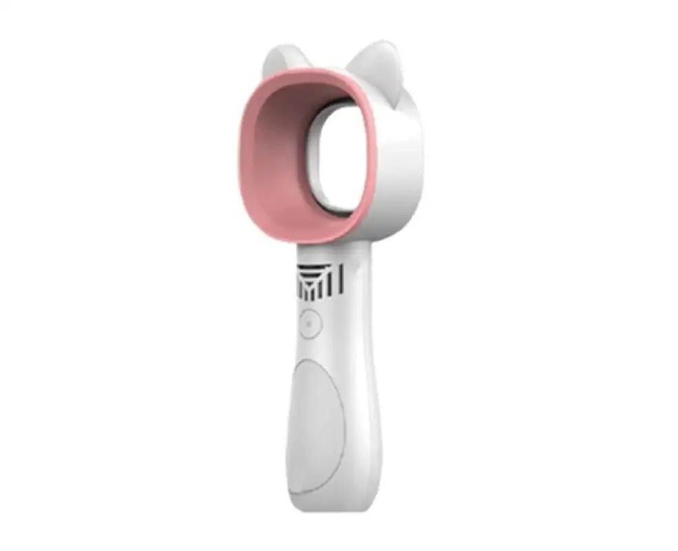 Cat Shaped Pink Handheld Fan