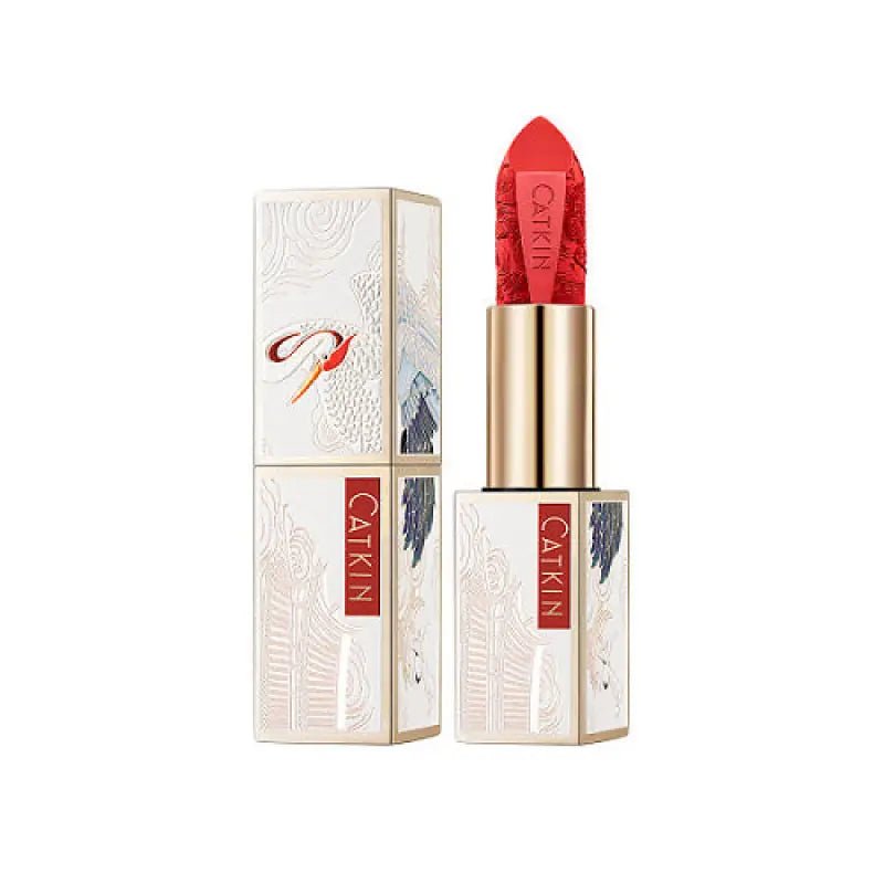 Catkin Love Letter Engraving Lipstick C01 Far My Heart - Japanese Red Lipstick