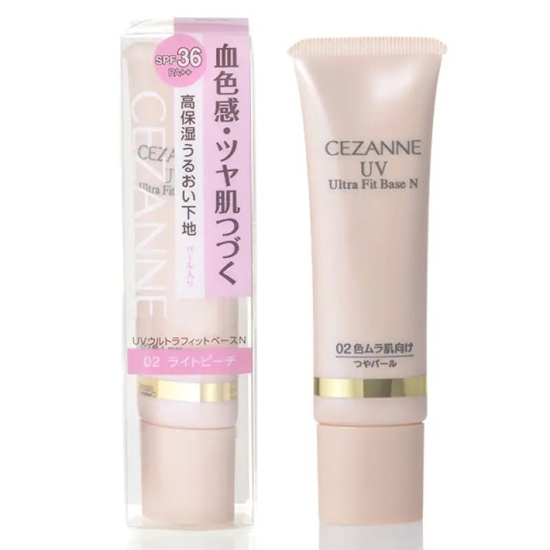 Cezanne Cosmetics UV Ultra Fit Base N 02 Light Peach SPF36PA ++ 30g - Makeup Base Oily Skin - YOYO JAPAN