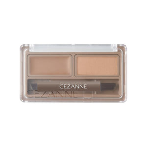 Cezanne E.Wax & Powder W1 Light Brown 1.9G Brush