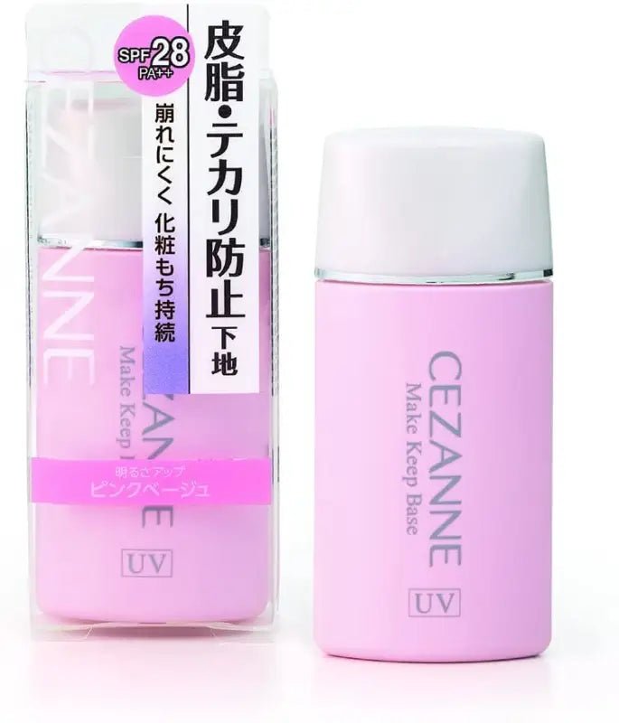 Cezanne Skin Oil Shiny Prevention Base Pink Beige 30ml Shiny Hard to Collapse Makeup Base Single Item - YOYO JAPAN