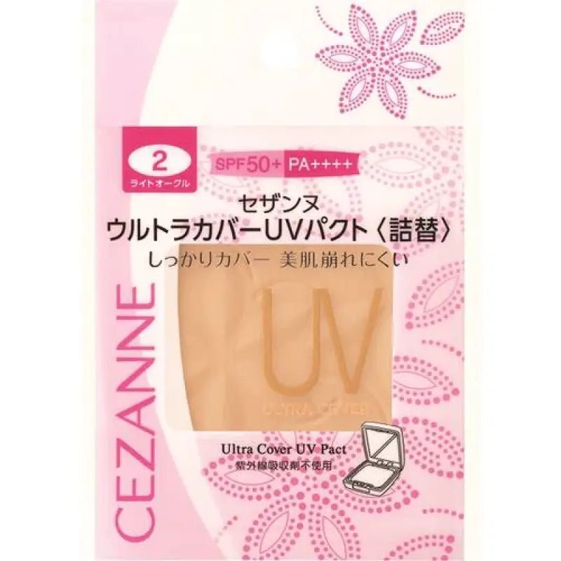 Cezanne Ultra Cover Uv Pact 2 Light Ocher 11g [refill] - Moisturiser For Makeup Base - YOYO JAPAN