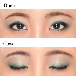 Chifure Twin Color Eyeshadow 84 Green Dual Shade Eye Makeup