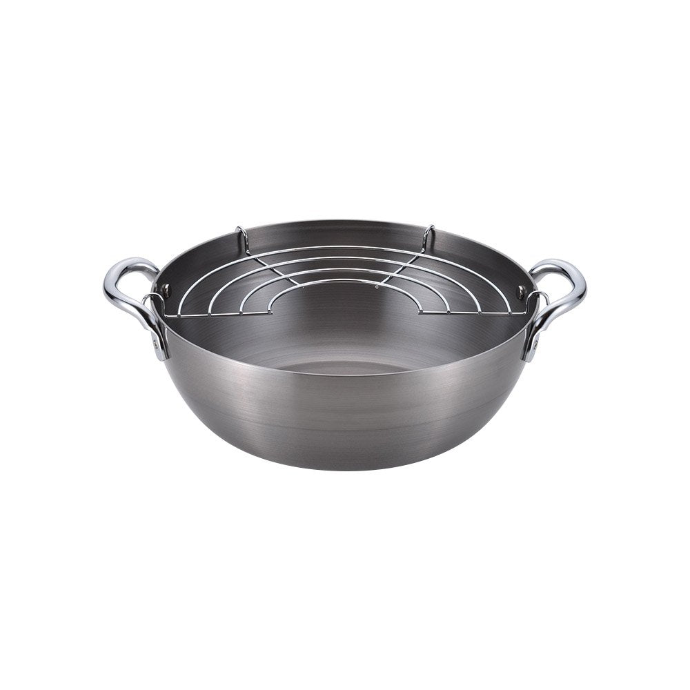 Chitose Non - Stick Iron Tempura Deep Fry Pot (IH Compatible) 24cm