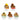 Close-up of Galler Chocolate Gift Mini Bar Assortment Box Pack Of 5 featuring colorful wrapped Belgian chocolate bars