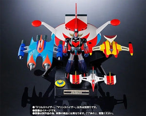 Chogokin Gx-76x2 Grendizer D.c. Drill Spazer & Marine Set Figure Bandai