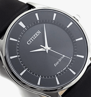 Citizen Eco - Drive Solar Slim Leather Band Watch BJ6480 - 51E/DBR.