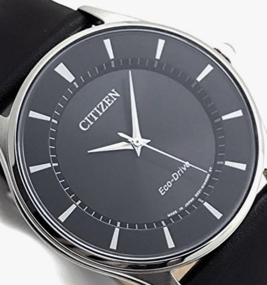 Citizen Eco - Drive Solar Slim Leather Band Watch BJ6480 - 51E/DBR.