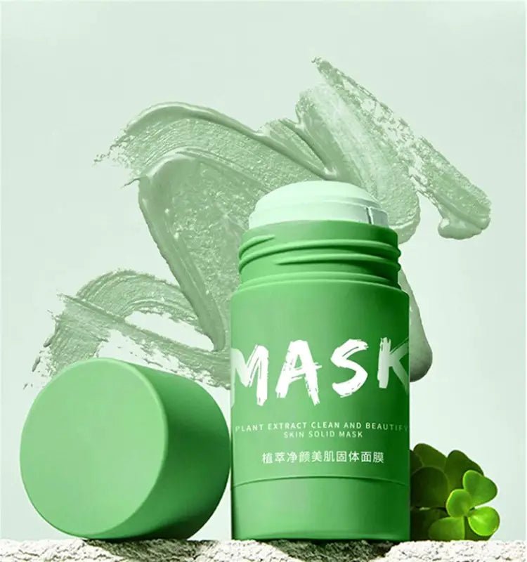 Clay Stick Mask Green Tea Eggplant Acne Remover Clay Mask Stick Oil and Water Balancing Dark Heads Deep Cleansing Pour for Women and Men (Size : 1PC) - YOYO JAPAN