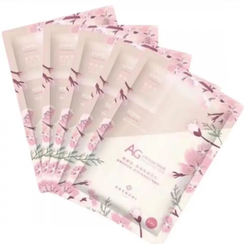 Cocochi Ag Ultimate Facial Mask Sakura No Alcohol 5 Pieces