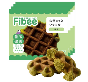 Mitsukan Fibee Mugyutto Waffle Matcha Green Tea, 4 Pieces, perfect for gentle daily indulgence