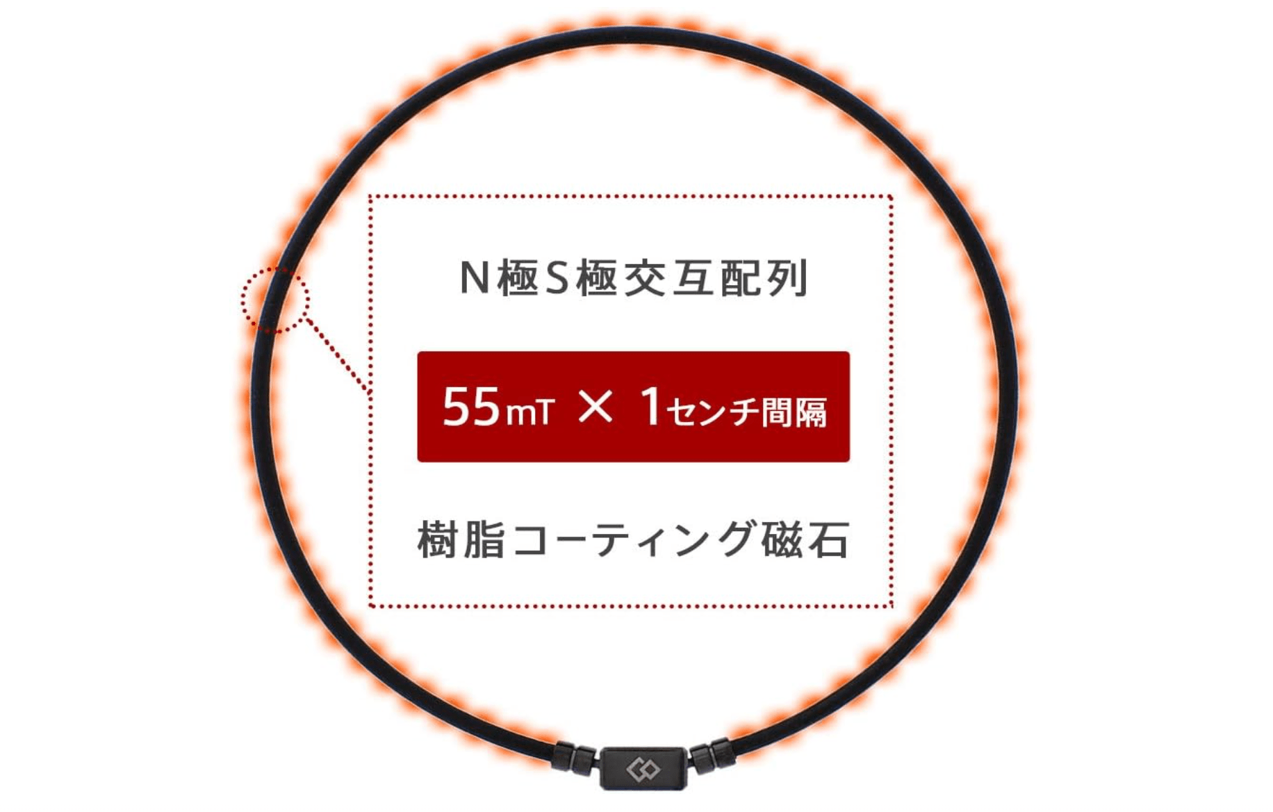 Colantotte Tao Basic Neo Necklace, Magnetic Necklace