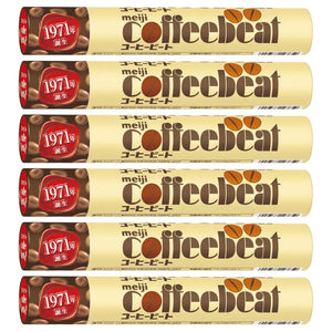 Meiji Coffee Beat Jumbo, 105G 6 Pack, coffee-flavored chocolate, ideal for snacking