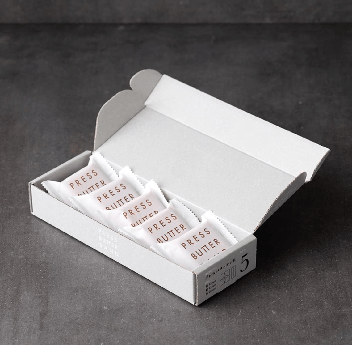 Press Butter Sand Butter Sandwich Cookies, Plain ( 5 Pieces ) - YOYO JAPAN