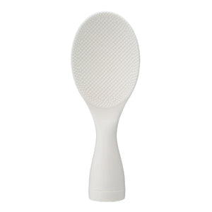 Akebono Shamoji Self Standing Non-Stick Rice Scoop White, upright design, ideal for clean rice serving