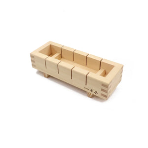 Kiya Kiso Hinoki Natural Cypress Oshizushi Pressed Sushi Mold, wooden design, ideal for making pressed sushi at home