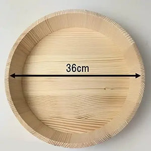 36cm Tachibana Sushi Oke Wooden Bowl with Lid, offering traditional Japanese style for home cooks